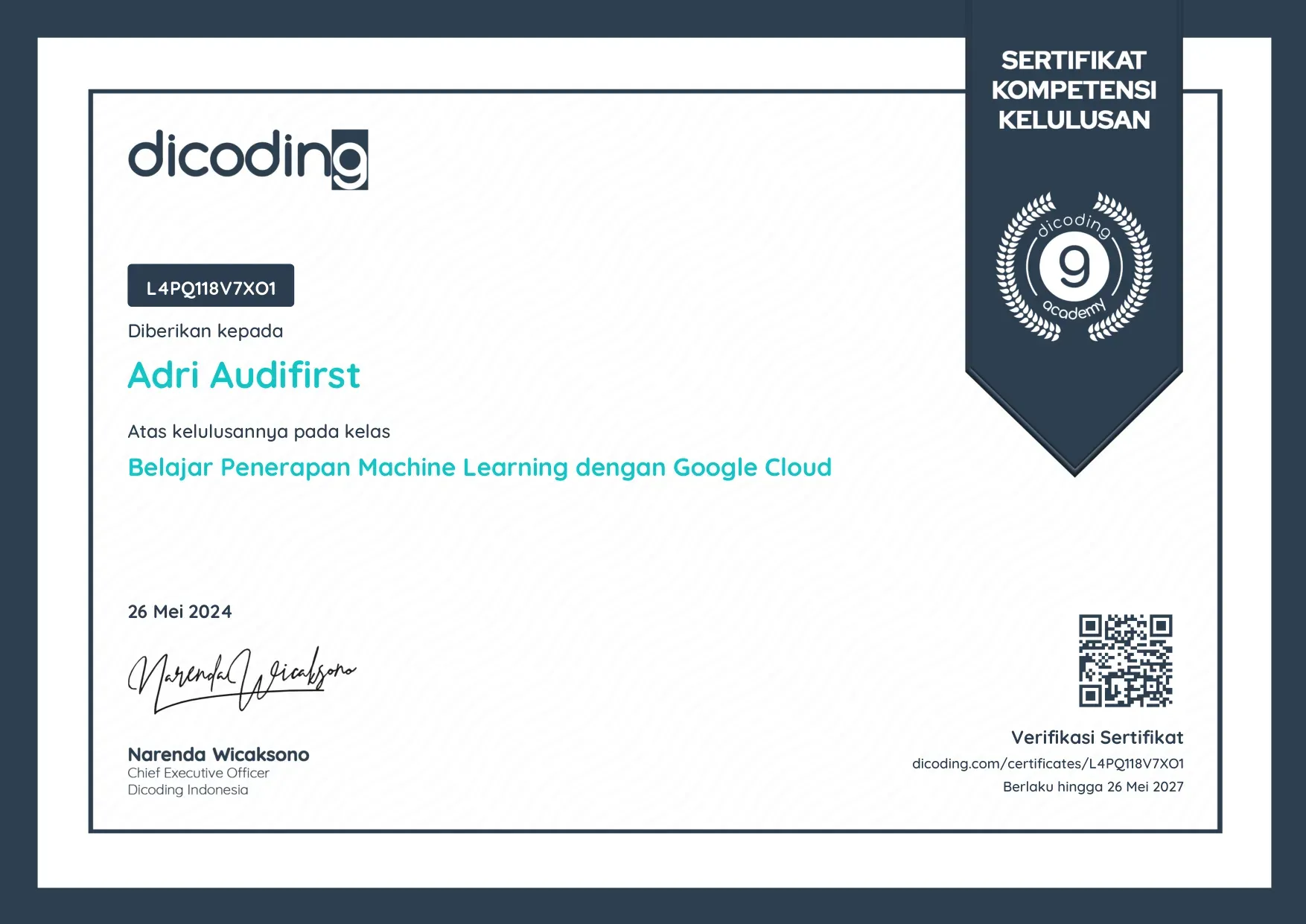 Learn Machine Learning Implementation with Google Cloud